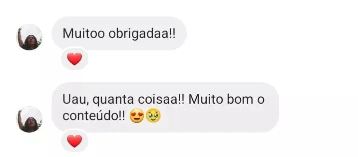 Mensagem de cliente